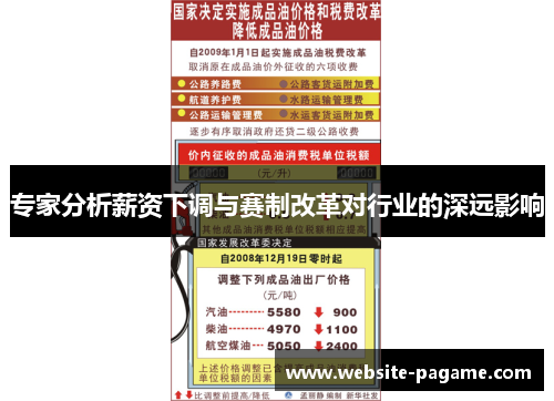 专家分析薪资下调与赛制改革对行业的深远影响
